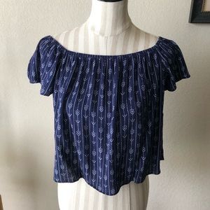 Forever 21 Navy Crop Top